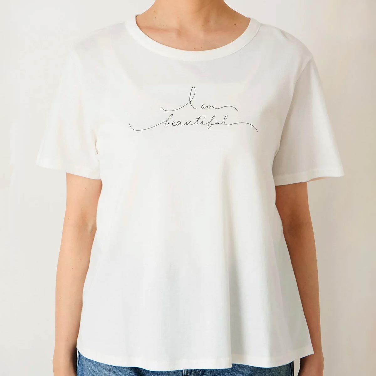 ーガニックコットン 天竺 メッセージTシャツ