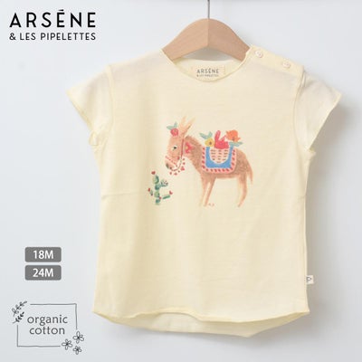 オーガニックコットン ベビー 半袖Ｔシャツ Little Donkey
