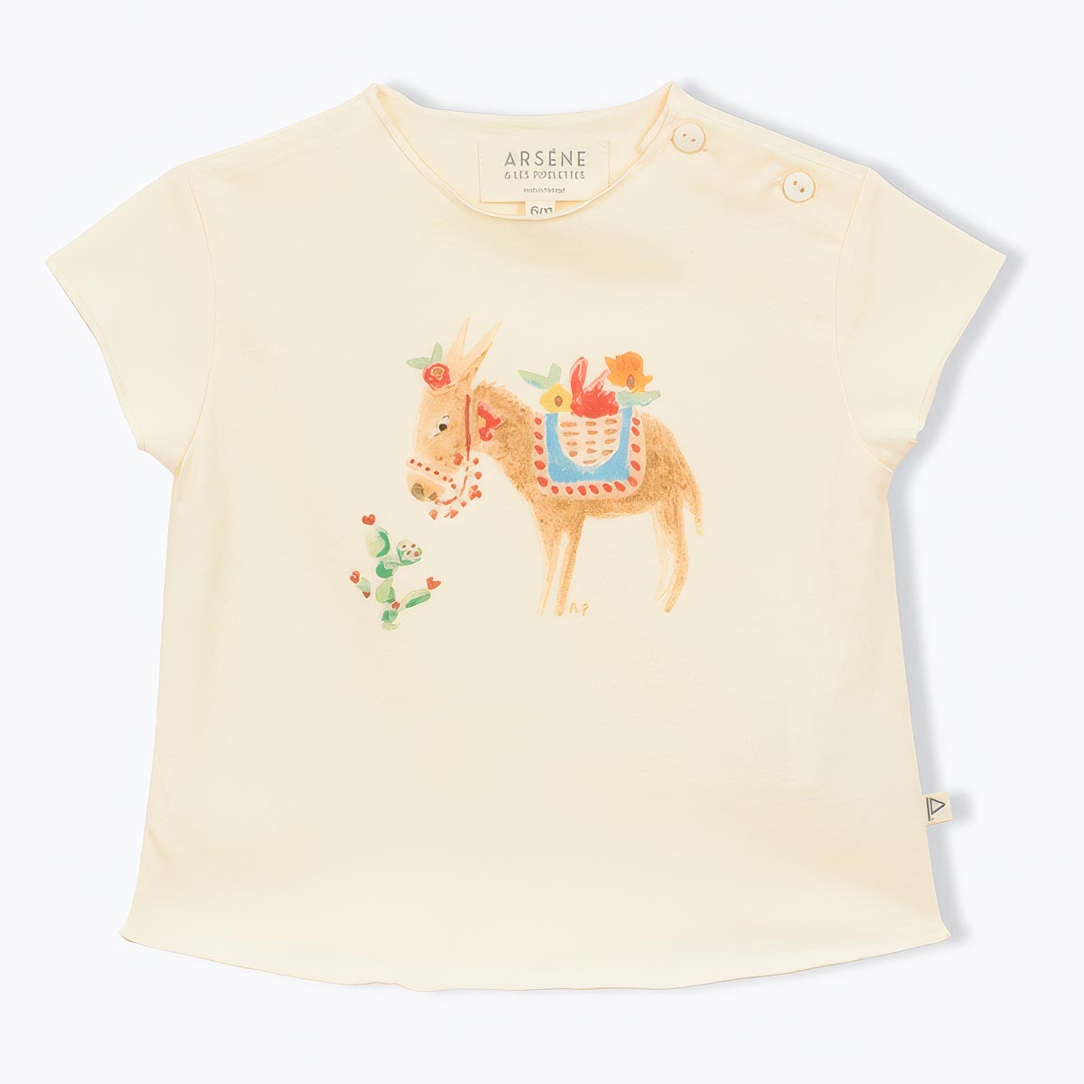 オーガニックコットン ベビー 半袖Ｔシャツ Little Donkey