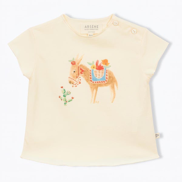 オーガニックコットン ベビー 半袖Ｔシャツ Little Donkey