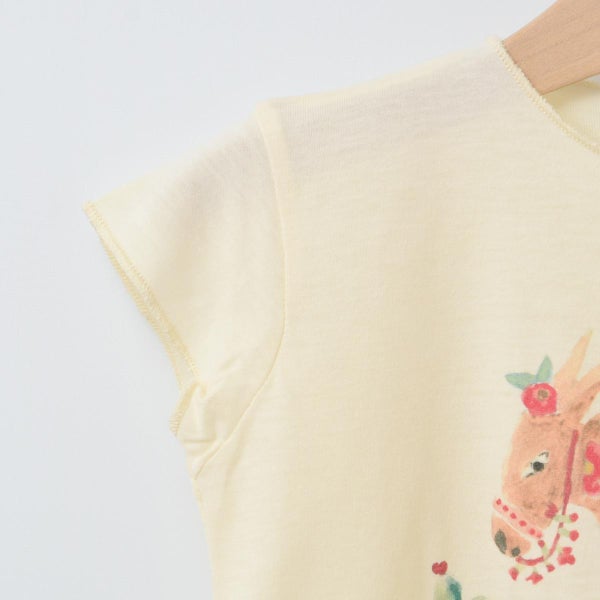 オーガニックコットン ベビー 半袖Ｔシャツ Little Donkey