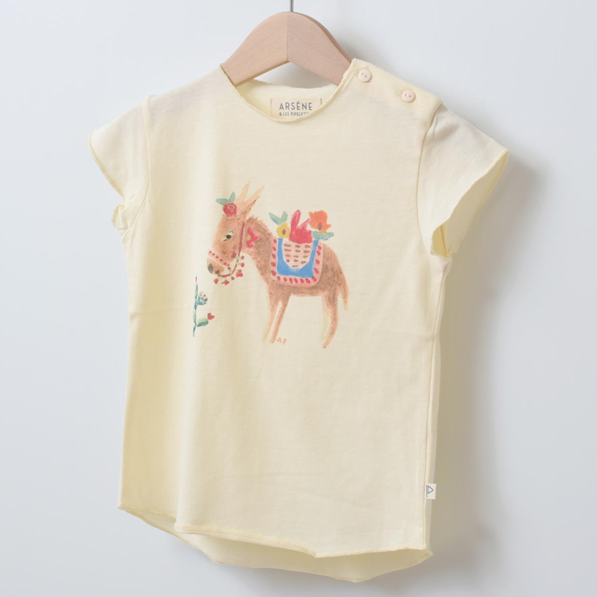 オーガニックコットン ベビー 半袖Ｔシャツ Little Donkey