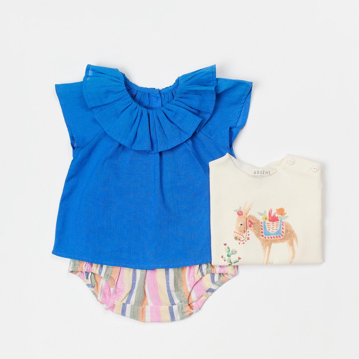 オーガニックコットン ベビー 半袖Ｔシャツ Little Donkey