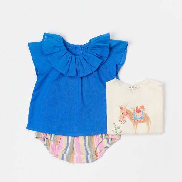 オーガニックコットン ベビー 半袖Ｔシャツ Little Donkey