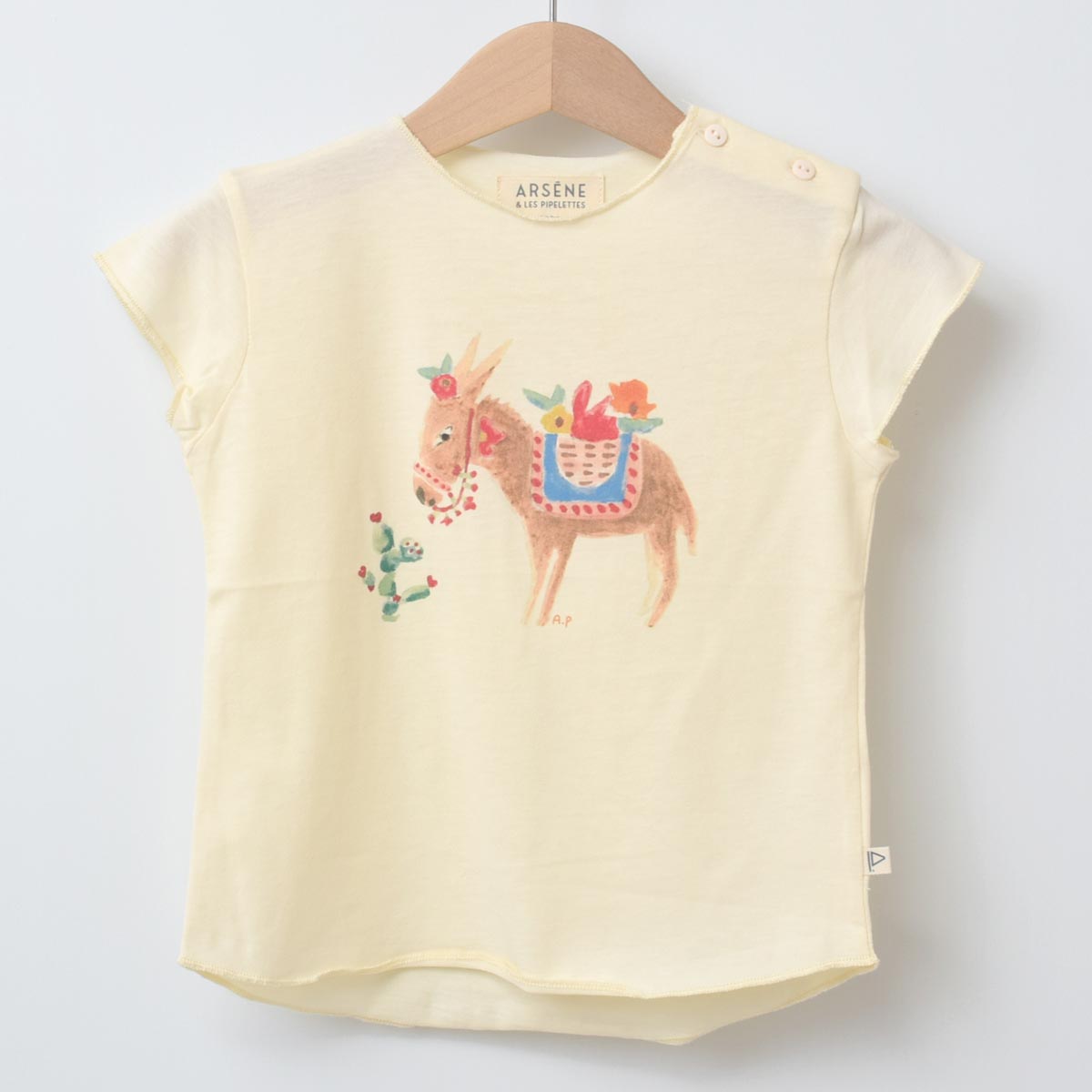 オーガニックコットン ベビー 半袖Ｔシャツ Little Donkey