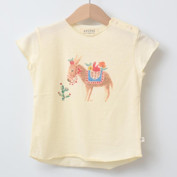 オーガニックコットン ベビー 半袖Ｔシャツ Little Donkey