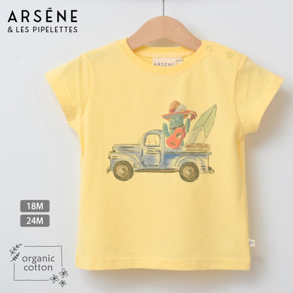 オーガニックコットン ベビー 半袖Ｔシャツ Surf Truck