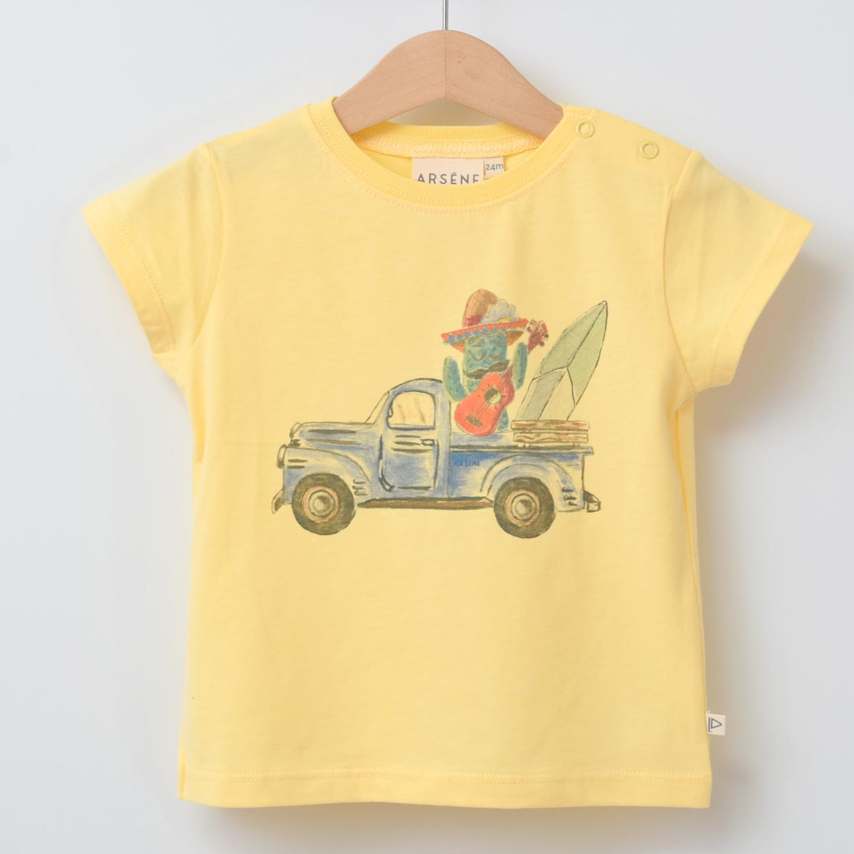 オーガニックコットン ベビー 半袖Ｔシャツ Surf Truck
