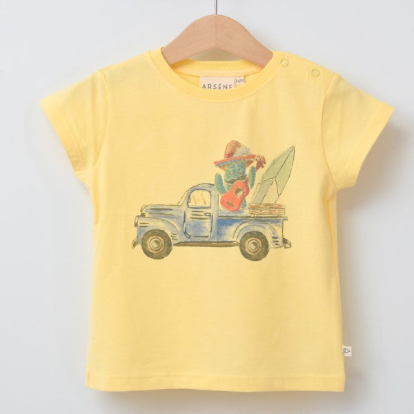 オーガニックコットン ベビー 半袖Ｔシャツ Surf Truck
