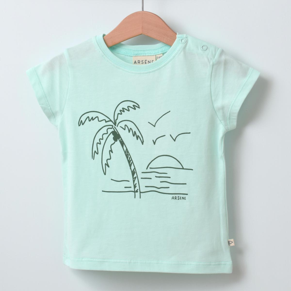 オーガニックコットン ベビー 半袖Ｔシャツ Coconut