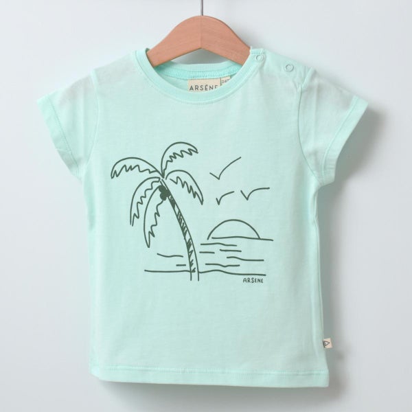オーガニックコットン ベビー 半袖Ｔシャツ Coconut