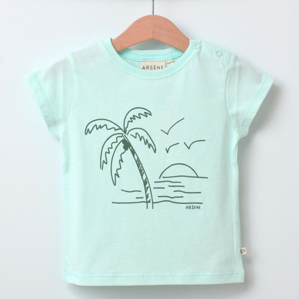 オーガニックコットン ベビー 半袖Ｔシャツ Coconut