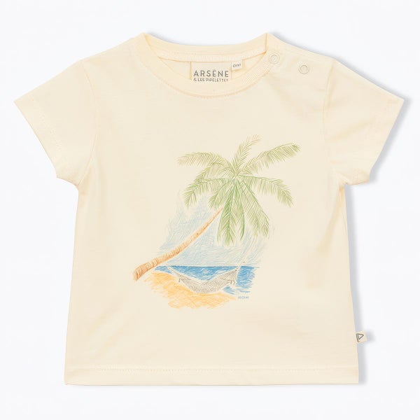 オーガニックコットン ベビー 半袖Ｔシャツ Palm