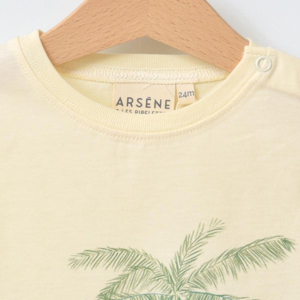 オーガニックコットン ベビー 半袖Ｔシャツ Palm