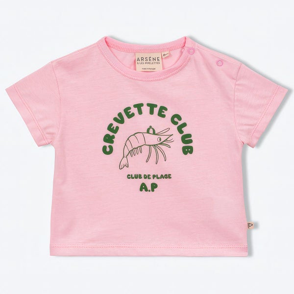 オーガニックコットン ベビー 半袖Ｔシャツ Shrimp Club