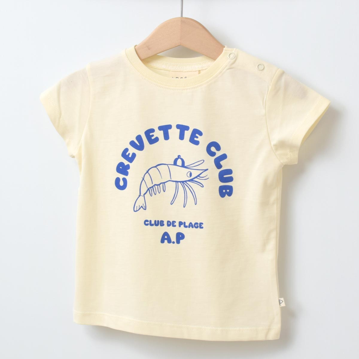 オーガニックコットン ベビー 半袖Ｔシャツ Shrimp Club