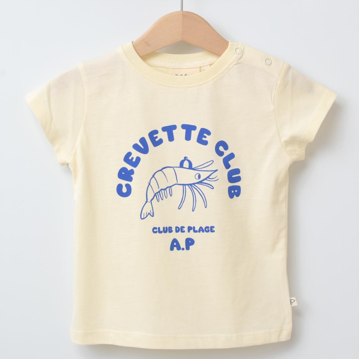 オーガニックコットン ベビー 半袖Ｔシャツ Shrimp Club