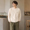 オーガニックコットン メンズ・ロングスリーブ・ミッドウェイト・'95 オーバル・ロゴ・ポケット・Tシャツ