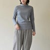 オーガニックコットン タートルネックトップ