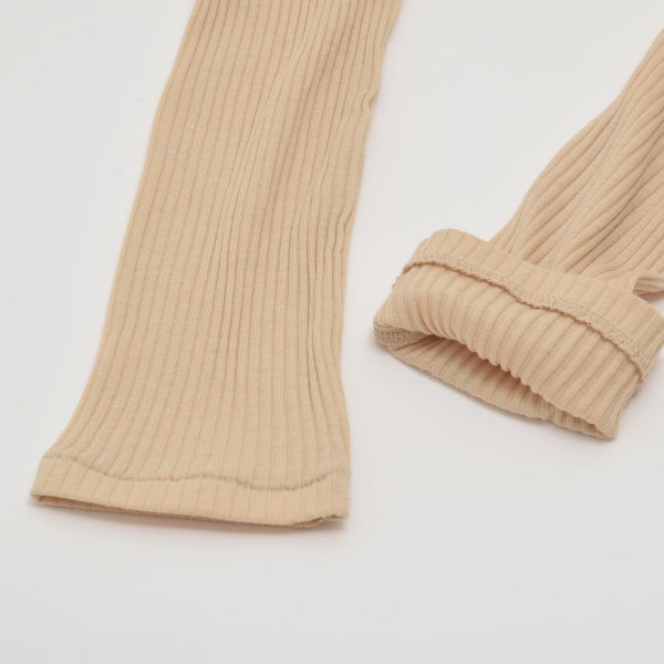 オーガニックコットン 「草木の刻」リブ長袖シャツ