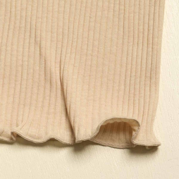 オーガニックコットン 「草木の刻」リブ長袖シャツ