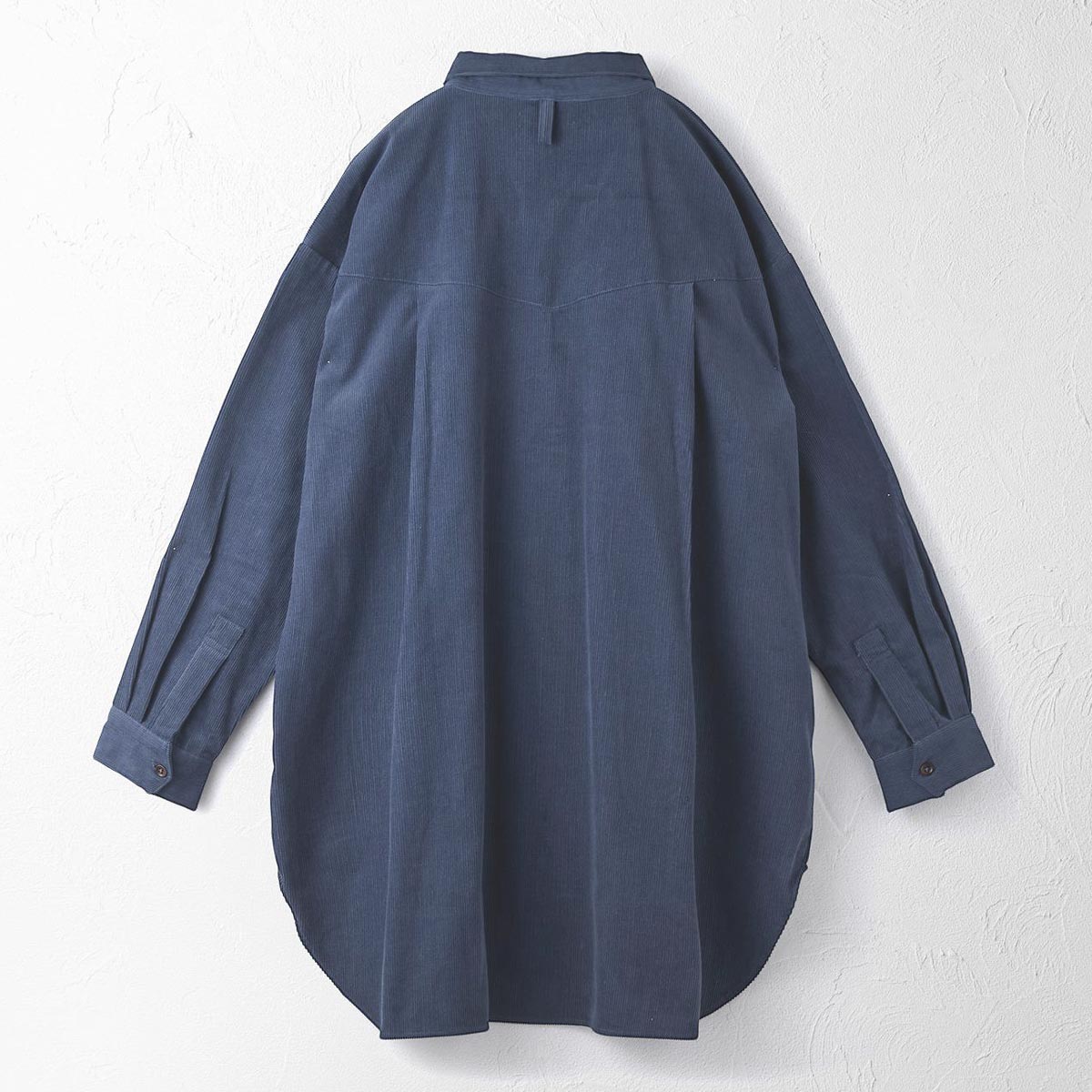 オーガニックコットン コーデュロイロングシャツ