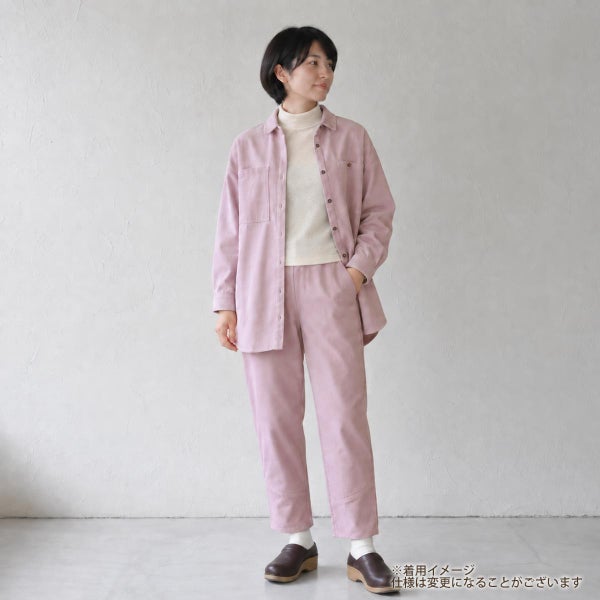 オーガニックコットン コーデュロイロングシャツ