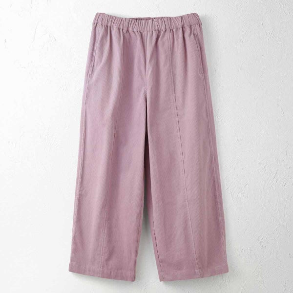 オーガニックコットン コーデュロイパネルパンツ