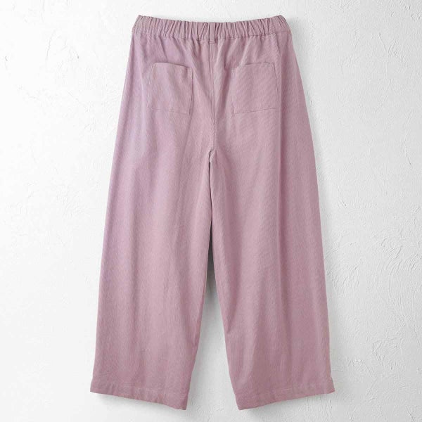 オーガニックコットン コーデュロイパネルパンツ