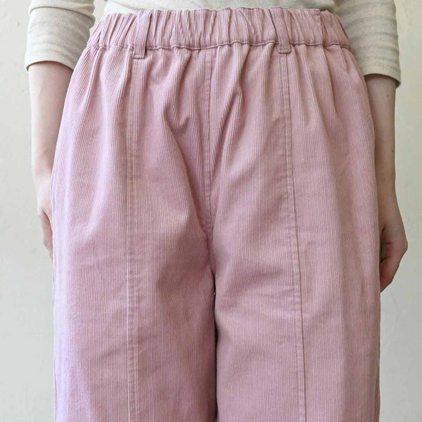 オーガニックコットン コーデュロイパネルパンツ