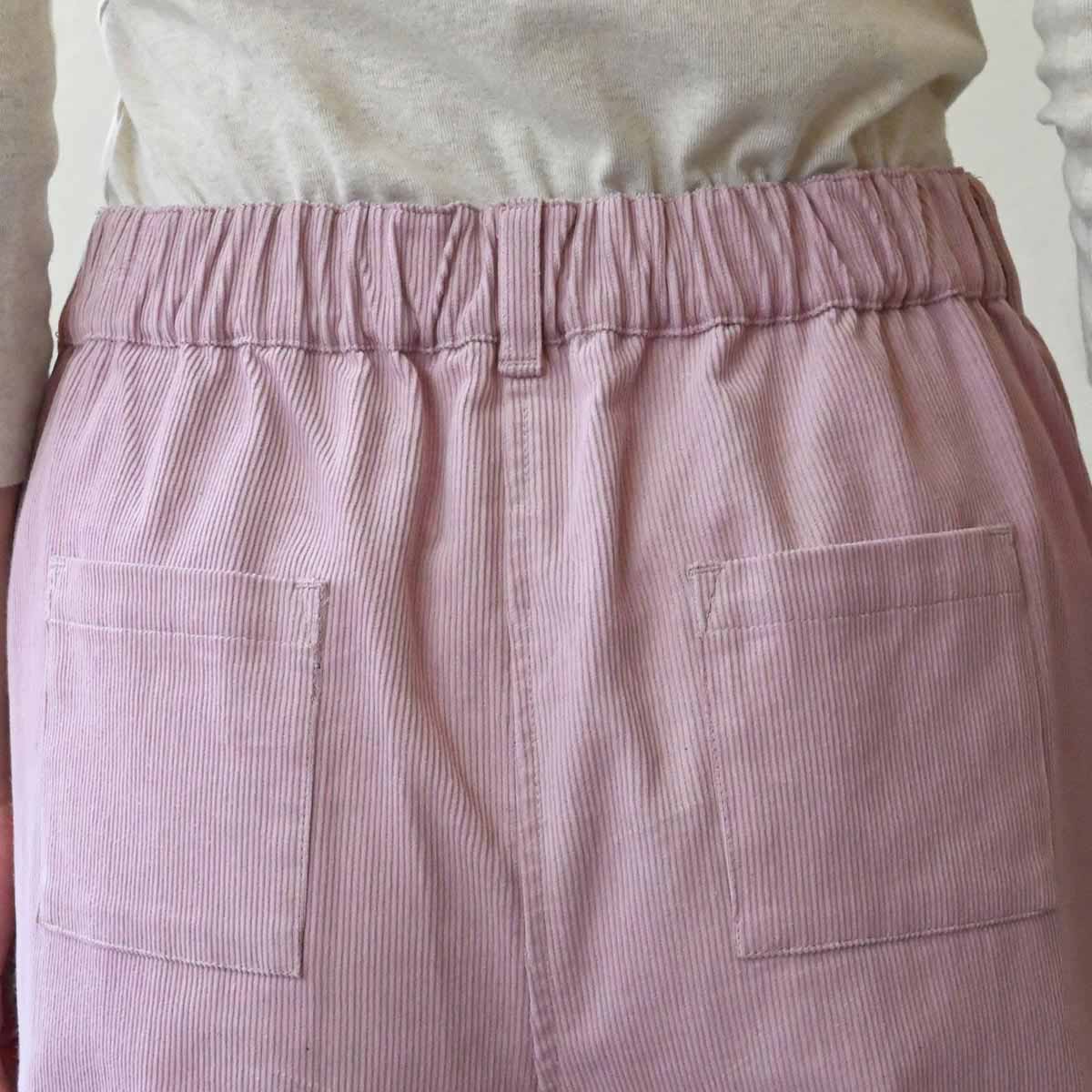 オーガニックコットン コーデュロイパネルパンツ