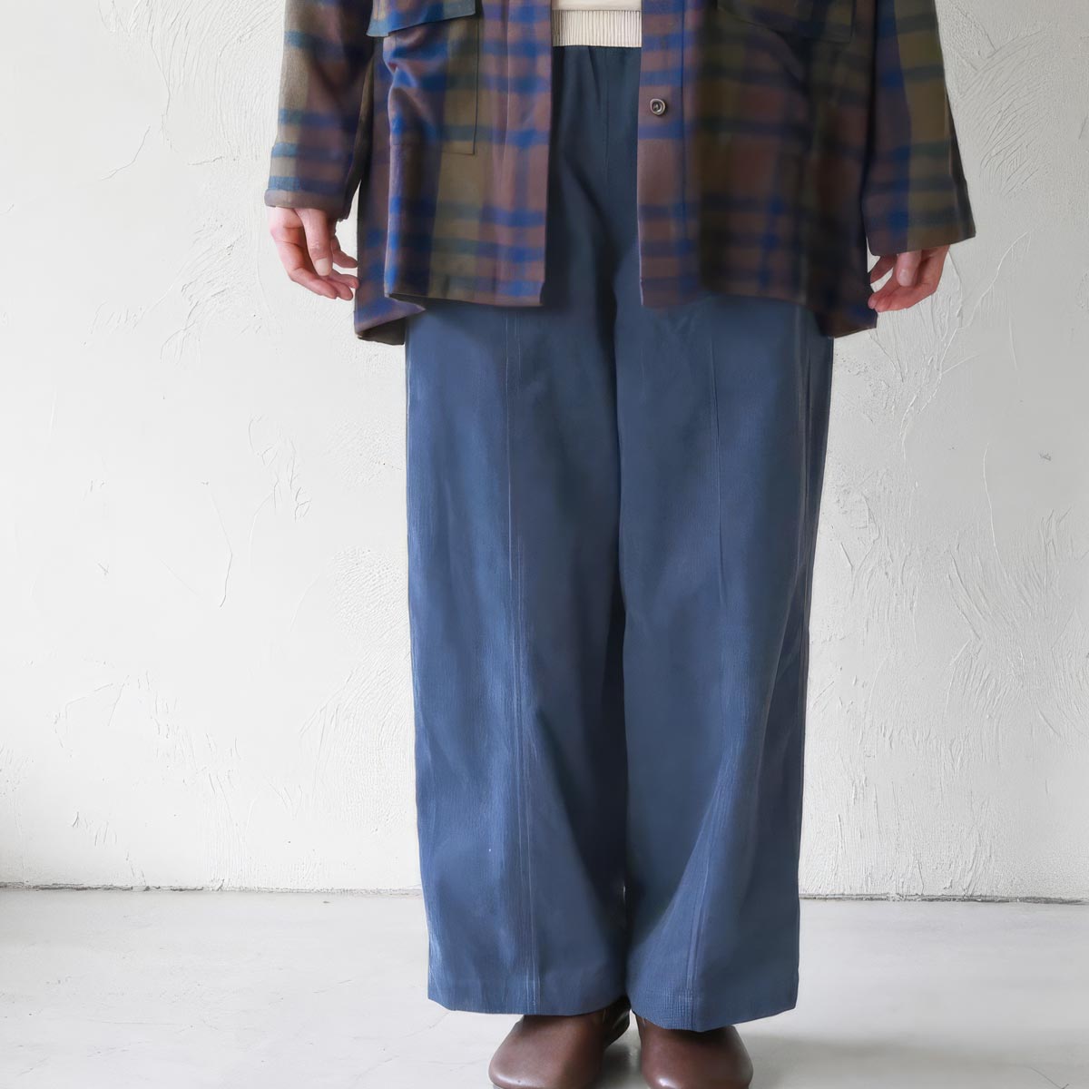 オーガニックコットン コーデュロイパネルパンツ