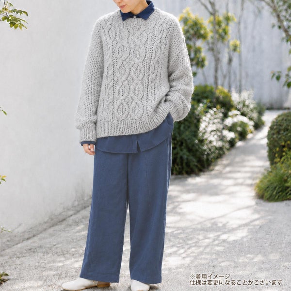 オーガニックコットン コーデュロイパネルパンツ