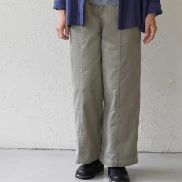 オーガニックコットン コーデュロイパネルパンツ