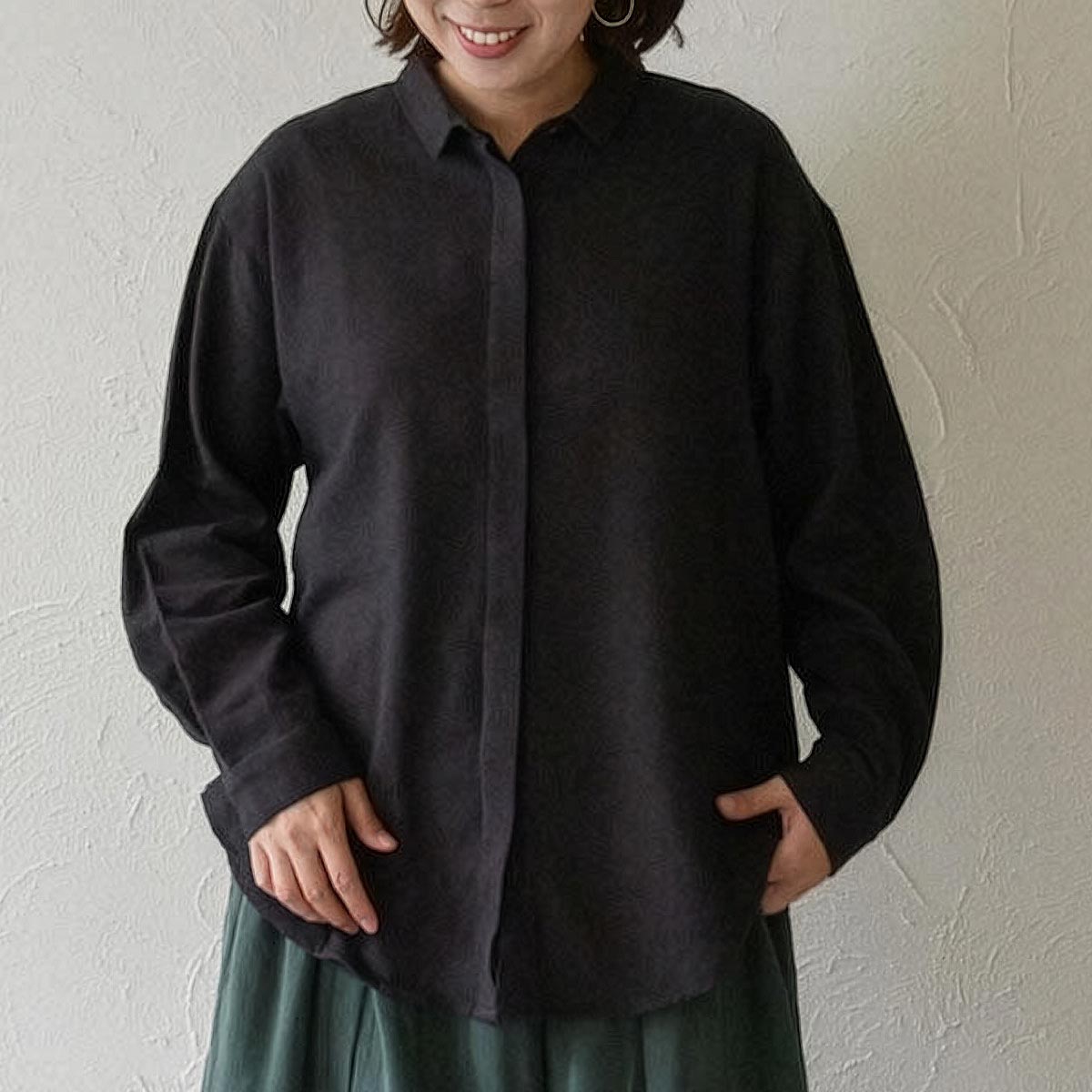 オーガニックコットン フランネルヒヨクシャツ