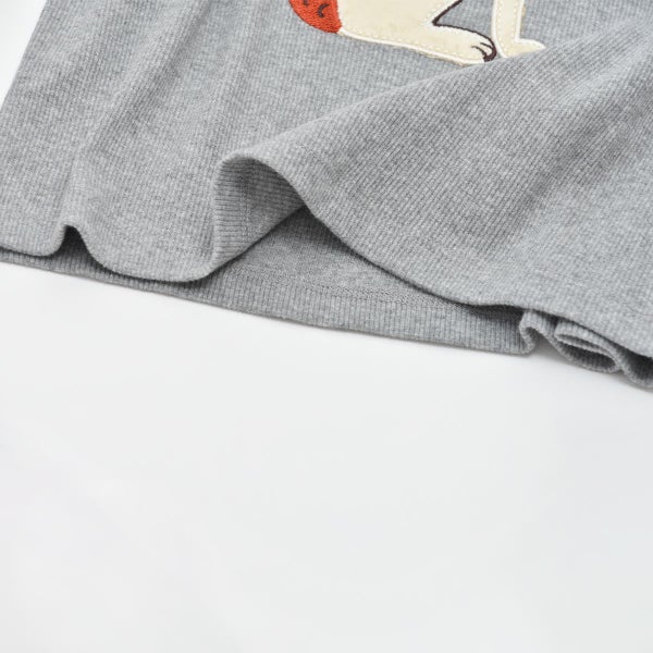 オーガニックコットン キッズ 長袖リブTシャツ Rabbit