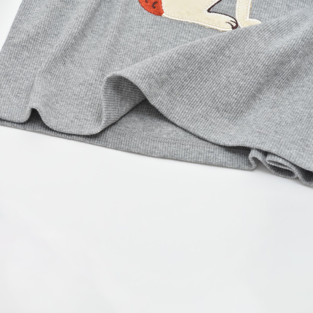 オーガニックコットン キッズ 長袖リブTシャツ Rabbit