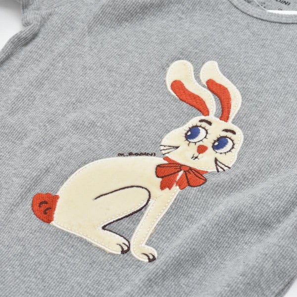 オーガニックコットン キッズ 長袖リブTシャツ Rabbit