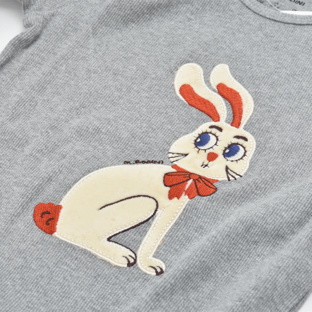 オーガニックコットン キッズ 長袖リブTシャツ Rabbit