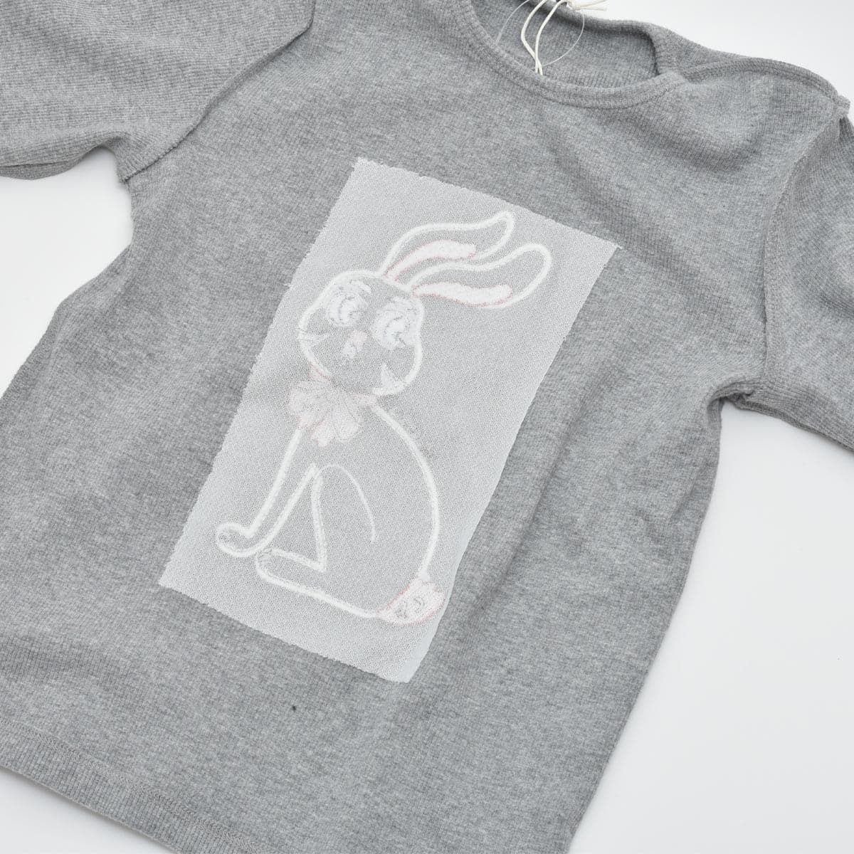 オーガニックコットン キッズ 長袖リブTシャツ Rabbit
