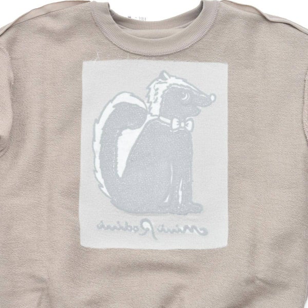 オーガニックコットン キッズ裏毛スウェットシャツ Skunk