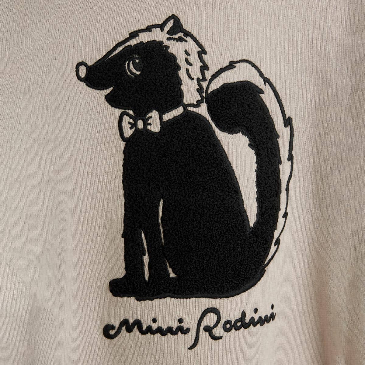 オーガニックコットン キッズ裏毛スウェットシャツ Skunk