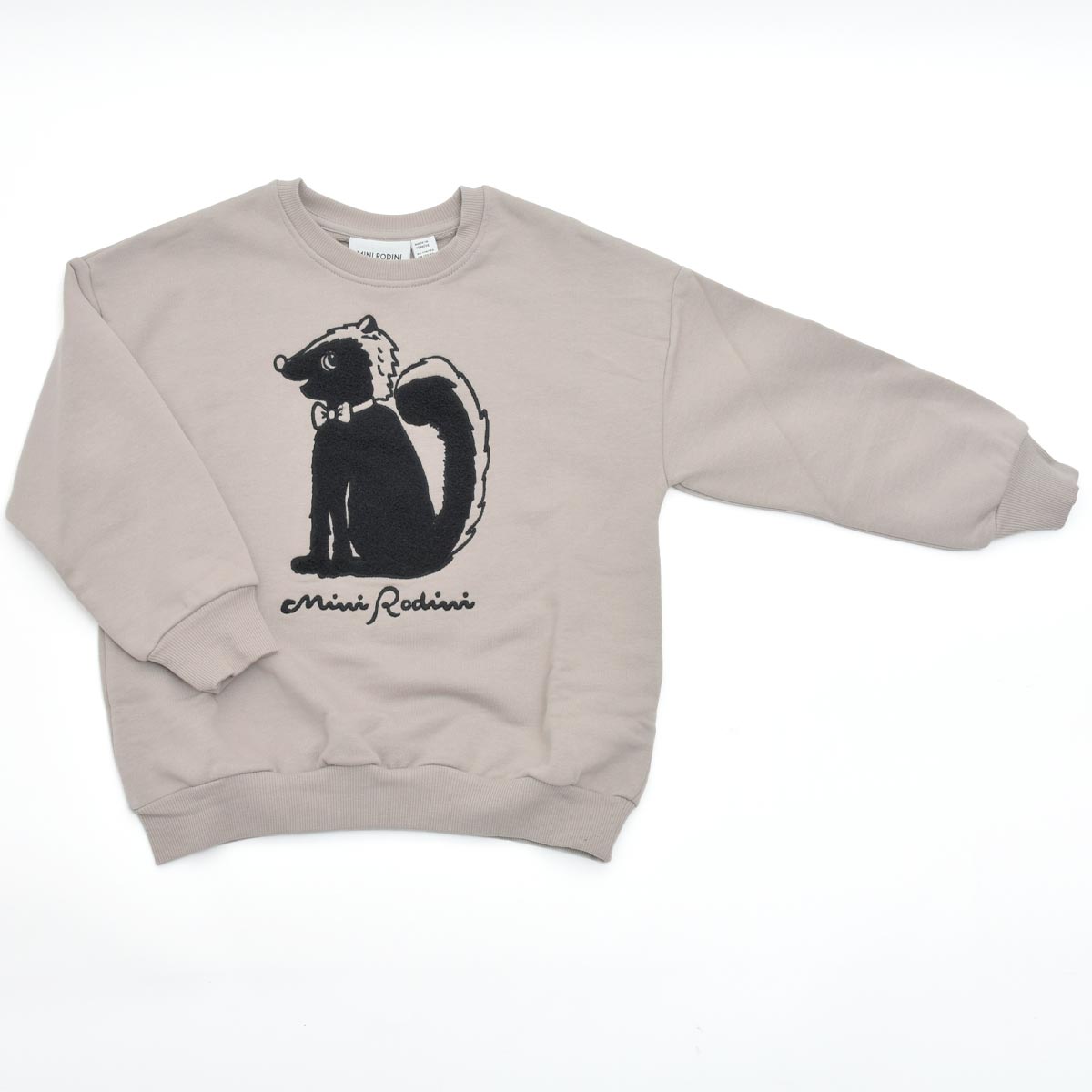 オーガニックコットン キッズ裏毛スウェットシャツ Skunk