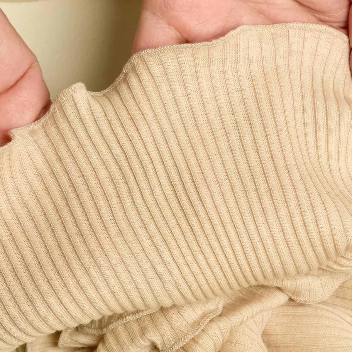 オーガニックコットン 「草木の刻」リブカップ付き長袖シャツ