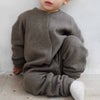 オーガニックコットン ベビー 裏起毛スウェットカバーオール
