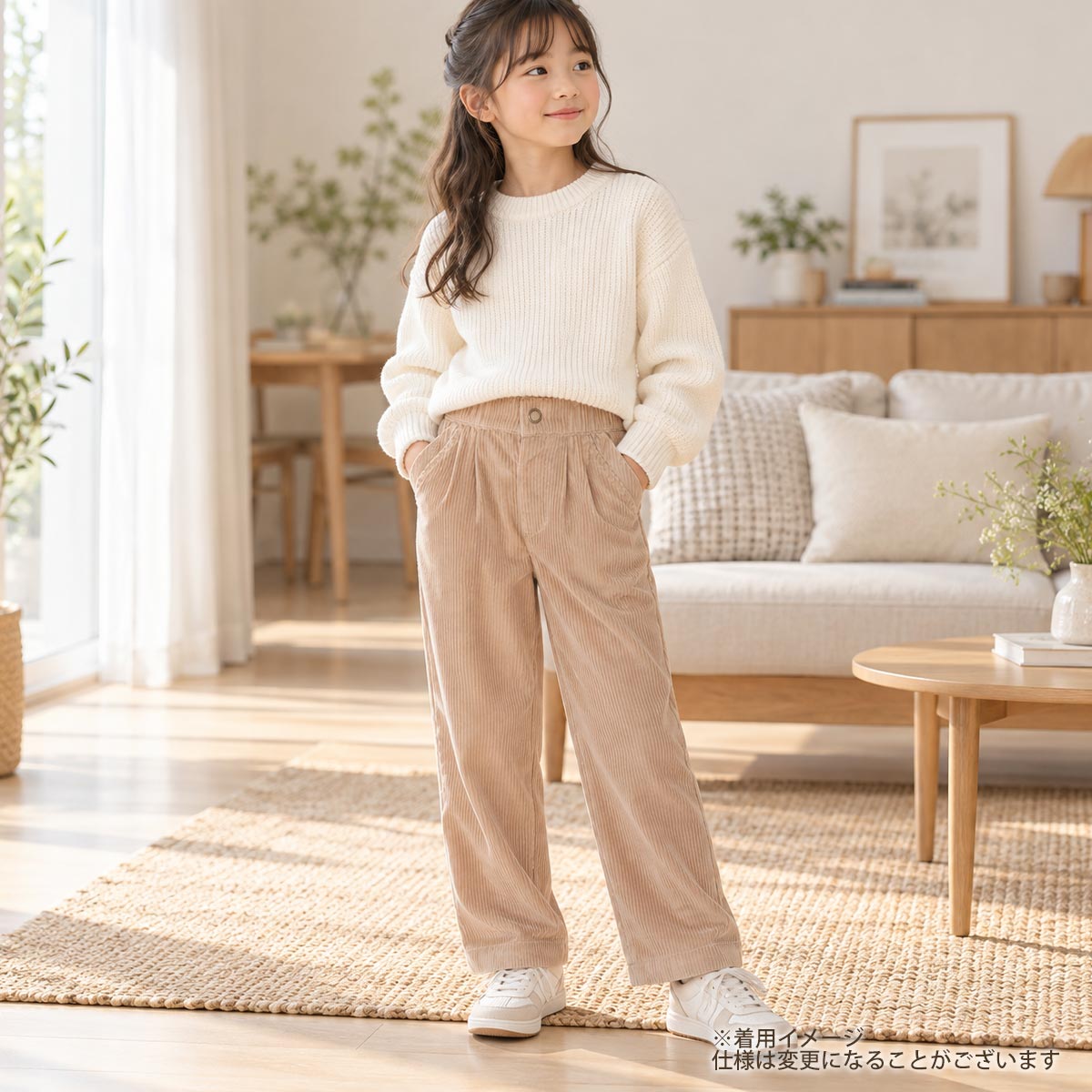 オーガニックコットン キッズ コーデュロイパンツ