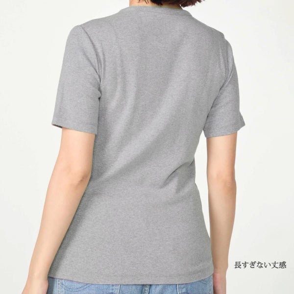 オーガニックコットン ベーシック クルーネック半袖Tシャツ